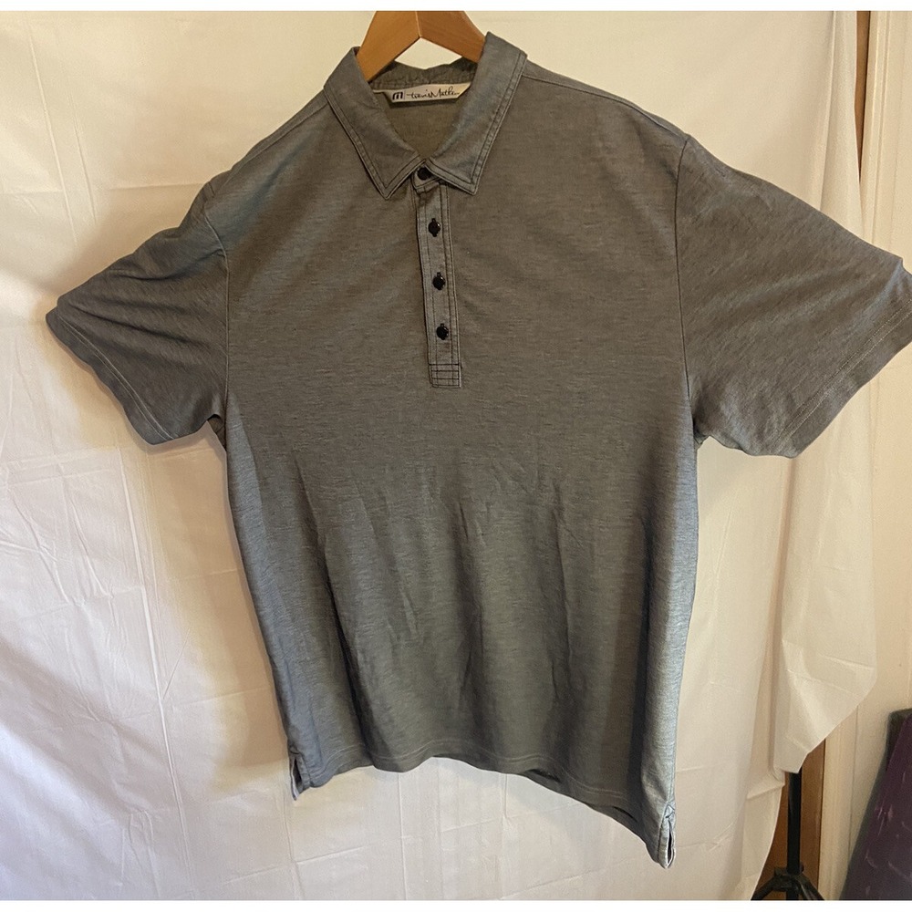 Men's Travis Mathew Gray‎ Golf Polo Shirt- Size XL